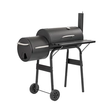 Faszenes kerti grillsütő füstölővel