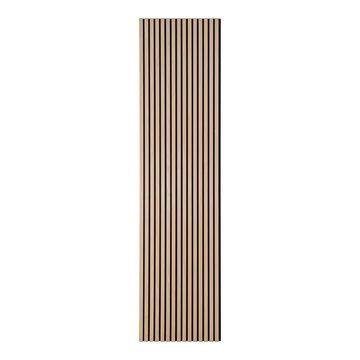Akusztikus panel, fa furnér, natúr, tölgy hatású 240x60x2,2 cm