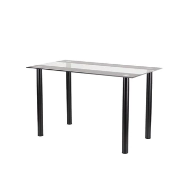 Riona 120 cm szögletes üveg étkezőasztal