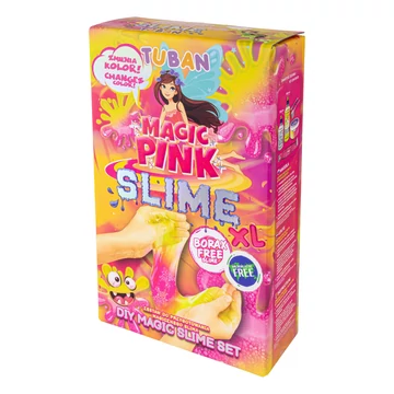 Tuban Varázslatos színváltós SLIME készítő szett – rózsaszín ásványgyöngyökkel