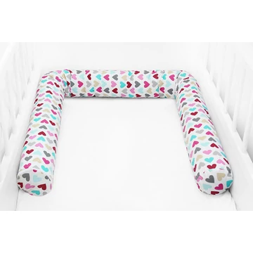 Scamp - Rácsvédő hengerpárna 150cm/ ColorfulHearts