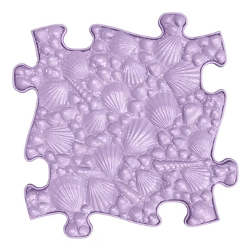 Muffik szenzoros ortopédiai szőnyeg kagyló puzzle lila - kemény