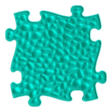 Muffik szenzoros ortopédiai szőnyeg kavicsok puzzle türkiz - puha