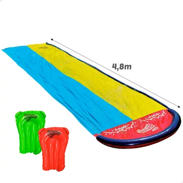 Colorbaby -Dupla Vízicsúszda – 480 x 137 cm, 2 Boogie matraccal