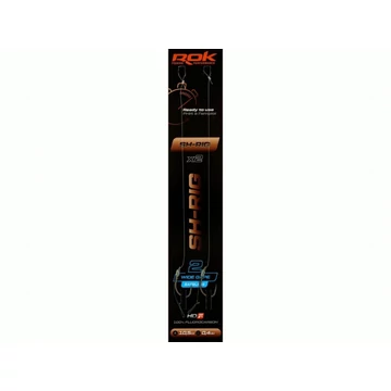 ROK SH-RIG Wide Gape Barbless - 2db/csomag - előkötött szakáll nélküli horog - 2 - 0,40mm