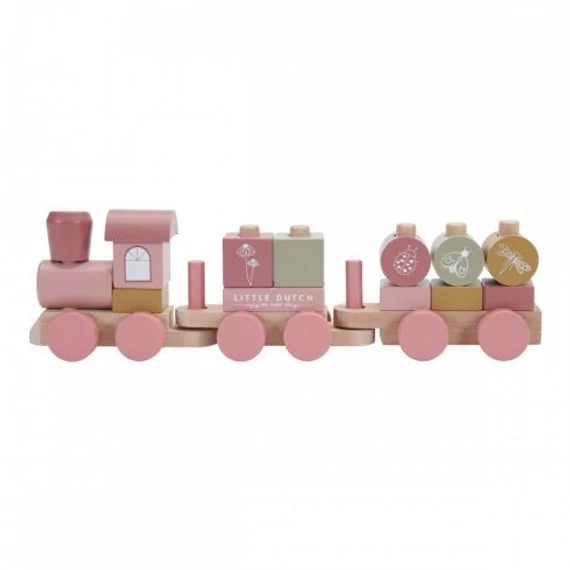 Little Dutch vonat FSC fából - pink
