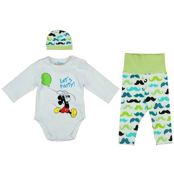 3 részes baba kisfiú szett Mickey egér mintával