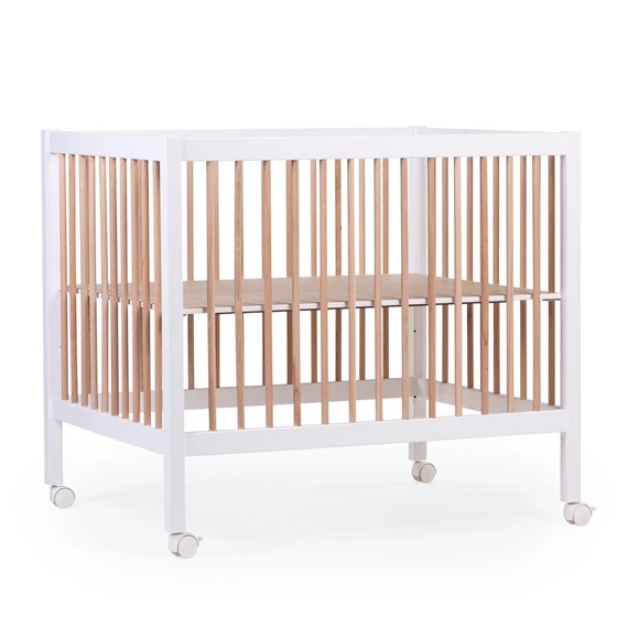 Childhome Járóka 97 + Kerekek - 75x95cm - Fa/Fehér