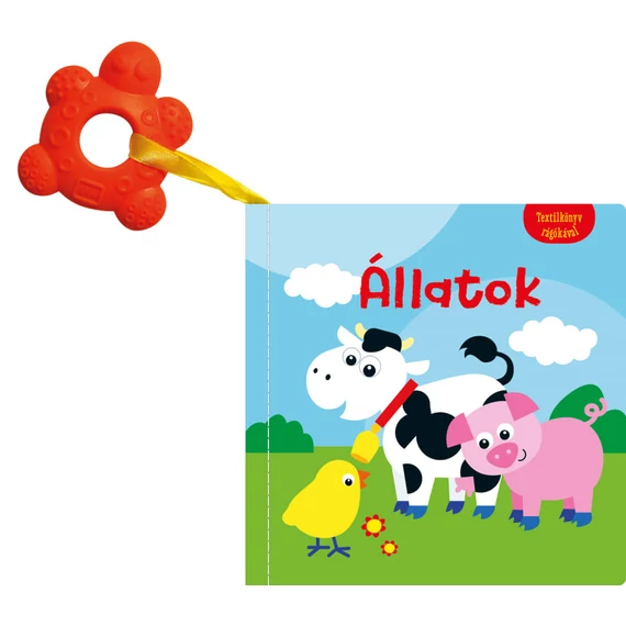 Textilkönyv rágókával- Állatok