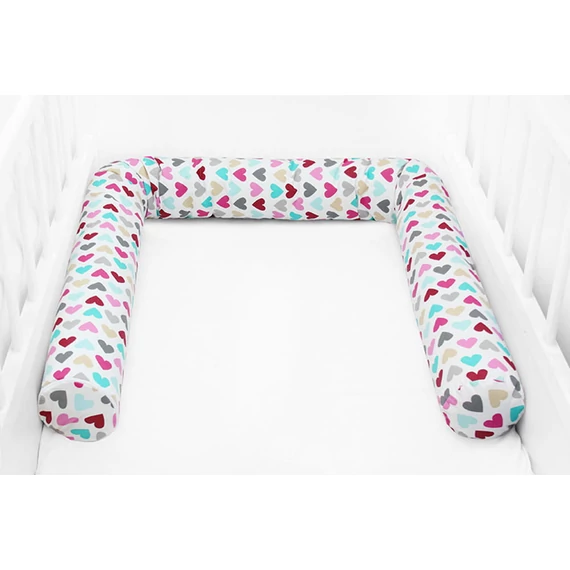 Scamp - Rácsvédő hengerpárna 150cm/ ColorfulHearts
