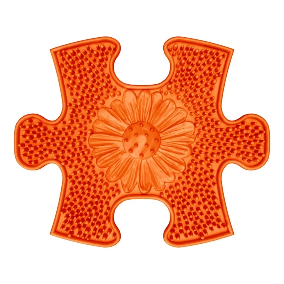 Muffik szenzoros ortopédiai szőnyeg mini rét puzzle narancs - puha