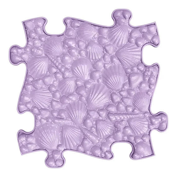 Muffik szenzoros ortopédiai szőnyeg kagyló puzzle lila - kemény