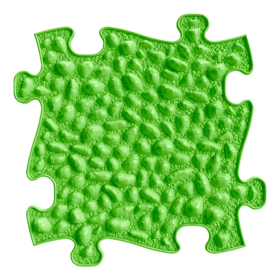 Muffik szenzoros ortopédiai szőnyeg kavicsok puzzle lime - kemény