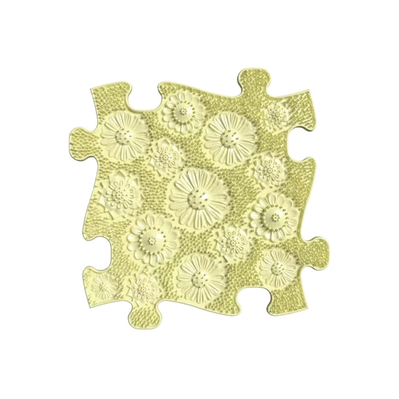 Muffik szenzoros ortopédiai szőnyeg puzzle rét pasztell sárga- puha