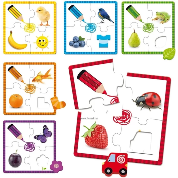 Hape Ismerkedem a színekkel, GOULA puzzle 24 hó+