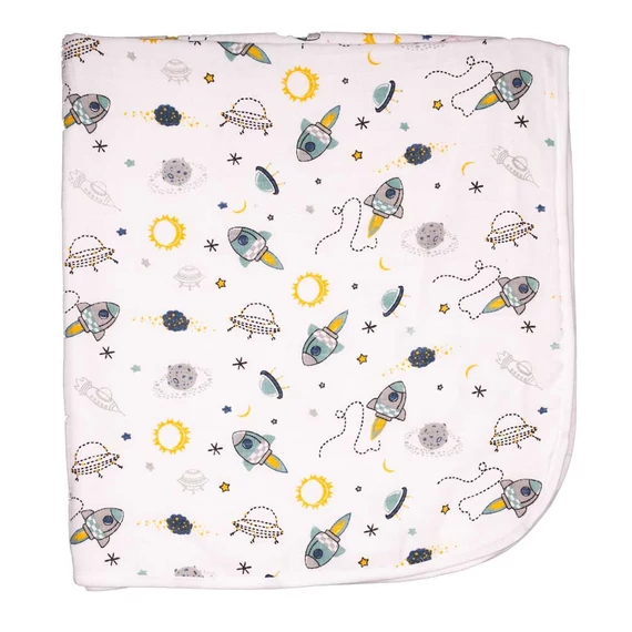Tetra textil babatakaró 75x80cm - ürhajó mintás