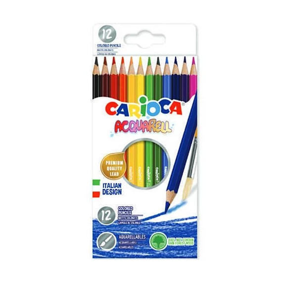 Carioca Rajzolj és fess! Festhető színes ceruza készlet,12db-os