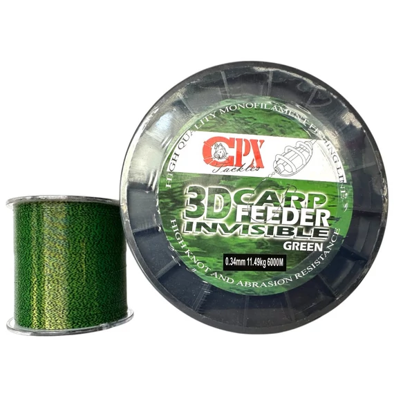 CPX - 3D CARP Line - Green zsinór - 6000m - 0,22mm
