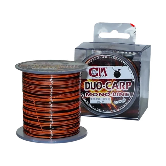 CPX - DUO CARP FEEDER MONO LINE zsinór - BLACK & ORANGE - 600 m - 0,34mm