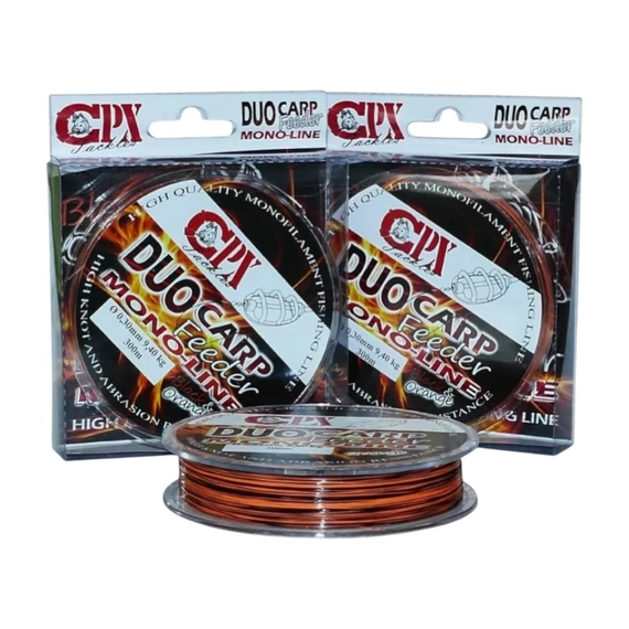 CPX - DUO CARP FEEDER MONO-LINE zsinór - BLACK & ORANGE - 300m - 0,20mm
