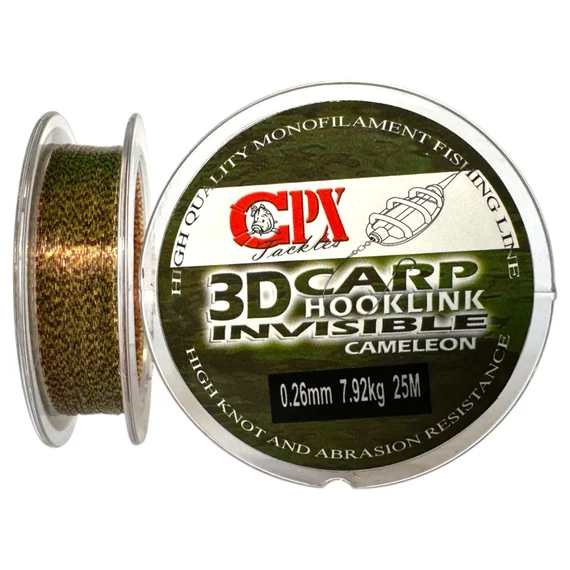 CPX 3D Carp Hooklink Cameleon - Monofil előke zsinór - 25m - 0,12mm