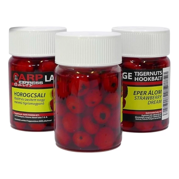 CPX Baits Főtt színezett Large tigrismogyoró horogcsali - Eper Álom - 50 gramm