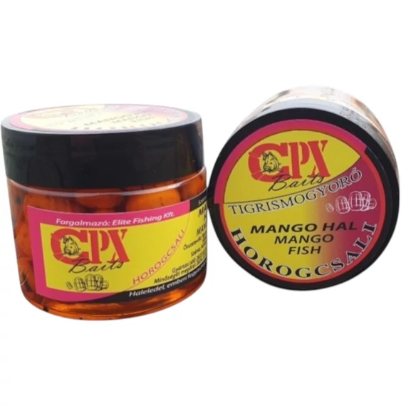 CPX Baits Főtt színezett Large tigrismogyoró horogcsali - Mangó Hal - 36 gramm -
