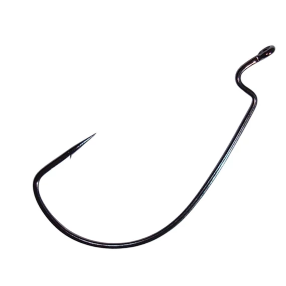 SASAME Wide Gape Offset speciális horog - Black Nickel - 3/0