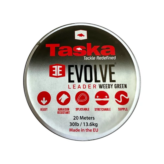 TASKA - Fluorocarbon Spliceable leader - fűzhető fonott előkezsinór - 30lb camou brown - 20m