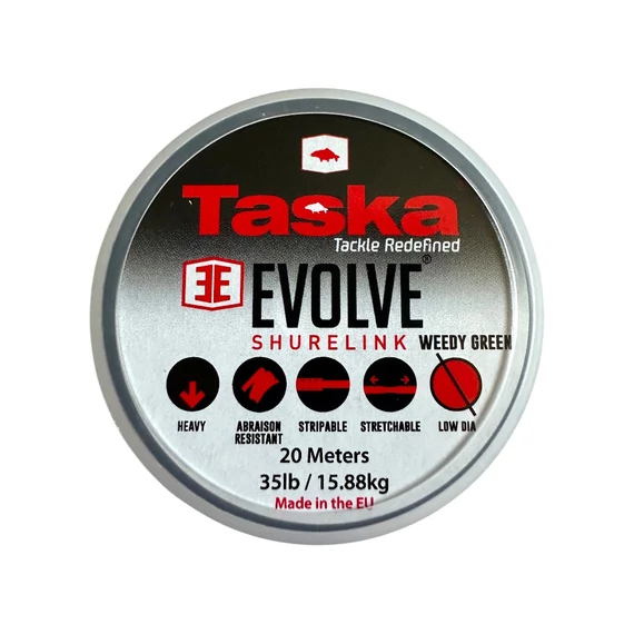 TASKA Evolve Shurelink bevonatos horogelőke 35lb 20m - weedy green