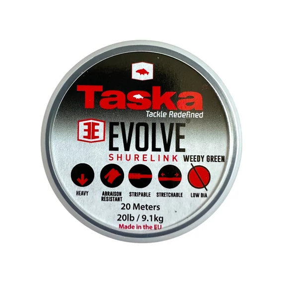 TASKA Evolve Shurelink bevonatos horogelőke 20lb 20m - Green