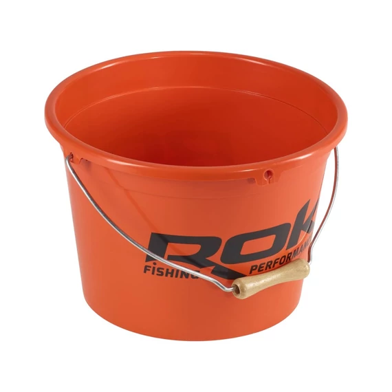 ROK 13 literes csalis vödör (fedél és 4 literes betét nélkül) - BAIT BUCKET - Narancs