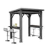 Kép 1/4 - Kerti grill pavilon, pulttal, tetővel