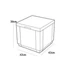 Kép 3/3 - Cube zsámoly