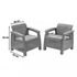 Kép 3/3 - Corfu duo set fotelek