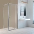 Kép 2/5 - Flexi 80x90 cm sarokba szerelhető aszimmetrikus zuhanykabin zuhanytálca nélkül
