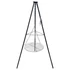Kép 1/6 - MIR-HP48 Acél függesztett grillrács háromlábbal 51 cm