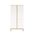 Kép 1/3 - Faktum Loop White & Oak  - 2 osztású szekrény