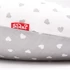 Kép 2/2 - Scamp- Halfmoon(félhold) párna pamut huzattal- LittleHeartWhiteGray