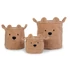 Kép 1/3 - Childhome Teddy Kosárka Szett 3 - Bézs