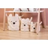 Kép 3/4 - Childhome Teddy Kosárka- 30x30x30 Cm - Törtfehér