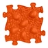 Kép 1/3 - Muffik szenzoros ortopédiai szőnyeg dínó tojás puzzle narancssárga - puha