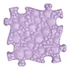Kép 1/3 - Muffik szenzoros ortopédiai szőnyeg kagyló puzzle lila - kemény