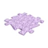Kép 2/3 - Muffik szenzoros ortopédiai szőnyeg kagyló puzzle lila - kemény