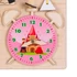 Kép 6/7 - Moni Montessori matatófal közép 50x37,5cm órás, lányos