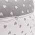 Kép 2/2 - Scamp - Formázható univerzális szoptatós párna pamut huzattal/LittleHeartWhiteGray
