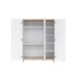 Kép 2/3 - Faktum FLIP White & Oak - 3 osztású szekrény