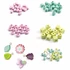 Kép 2/2 - Djeco Fagyöngyök - Levelek és virágok - Wooden beads, leaves and flowers