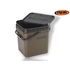 Kép 2/6 - ROK 17 literes Szögletes Csalis vödör + betét + tető szett Square Bait Bucket + Basin Black set - Zöld