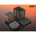 Kép 4/4 - ROK CRATE 433 Set - nagy rekesz tetővel -40cm x 30cm x 32cm - Zöld